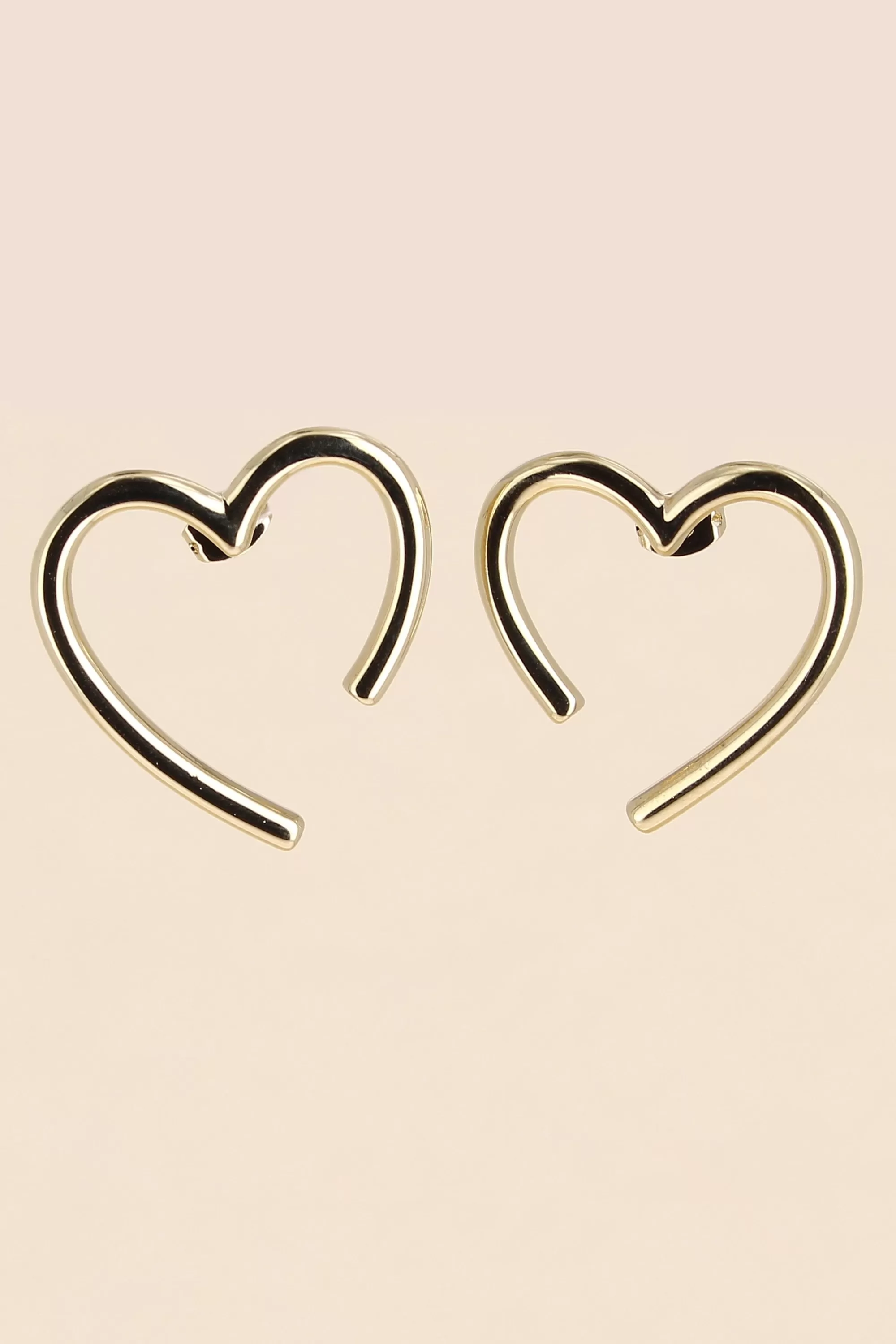 Philippe Audibert Boucles D'Oreilles Coeur Dore Fashion