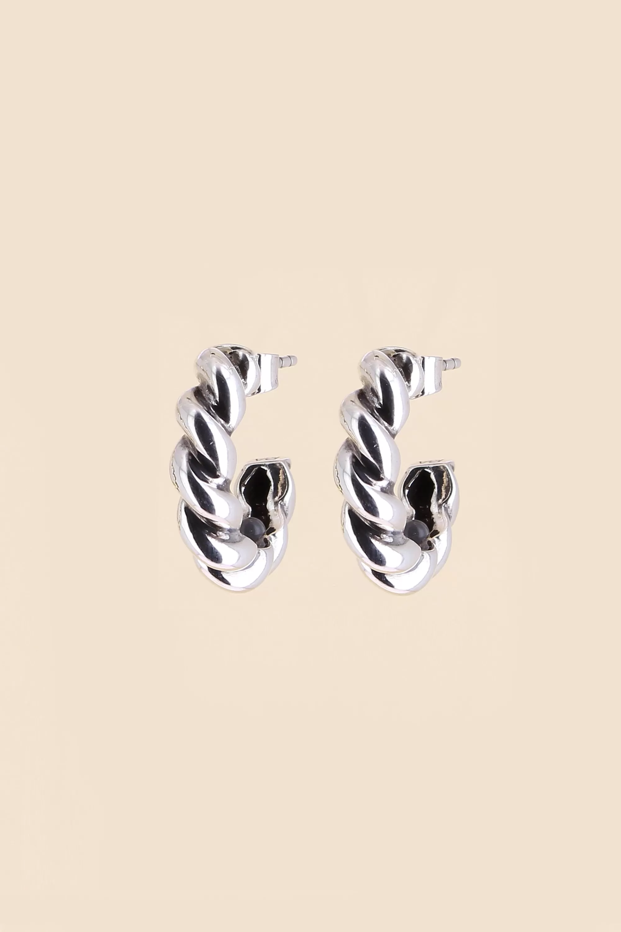 Philippe Audibert Boucles D'Oreilles Creoles Torsade Argente Online