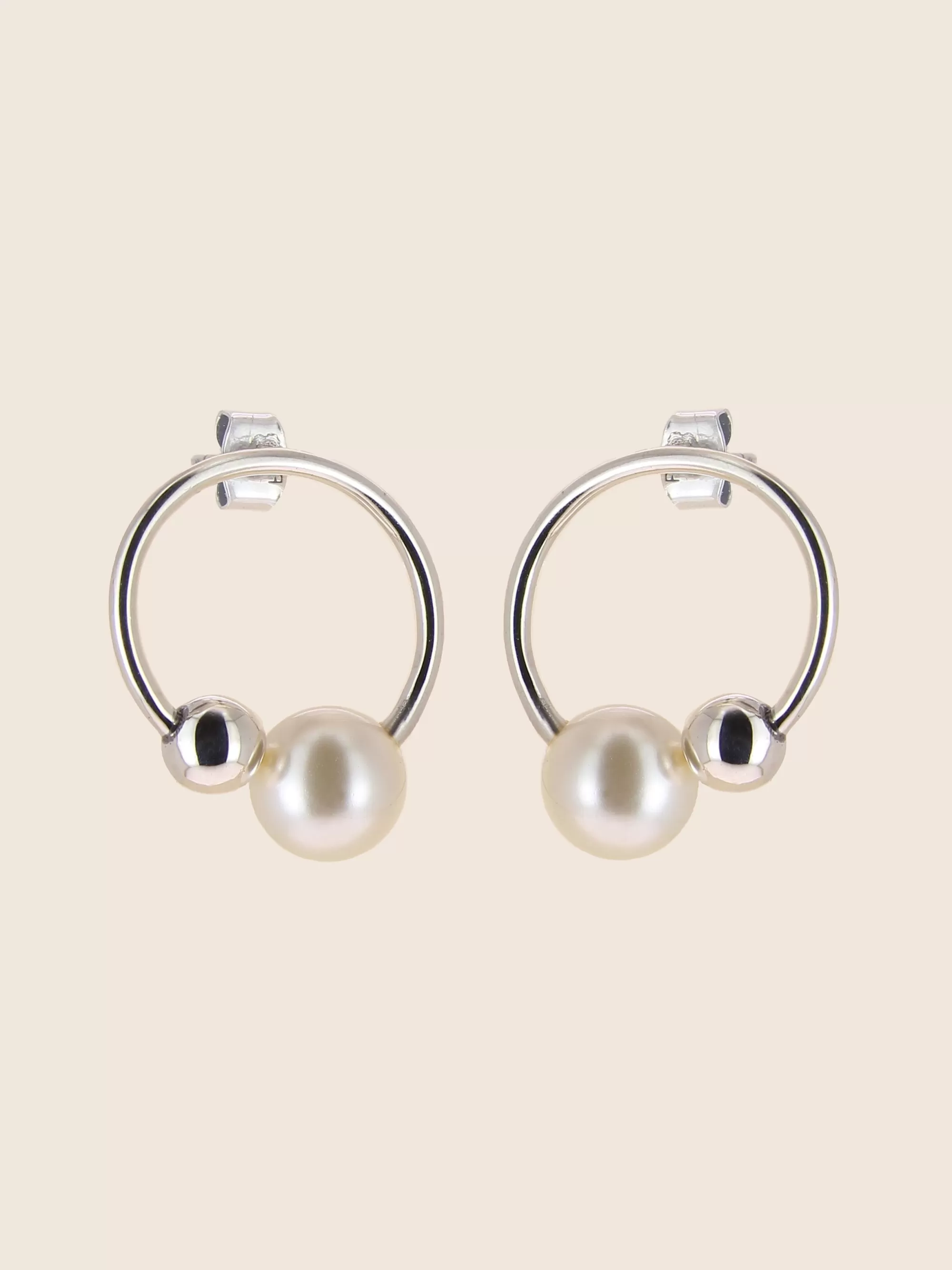 Philippe Audibert Boucles D'Oreilles Dina Perle Argente Store