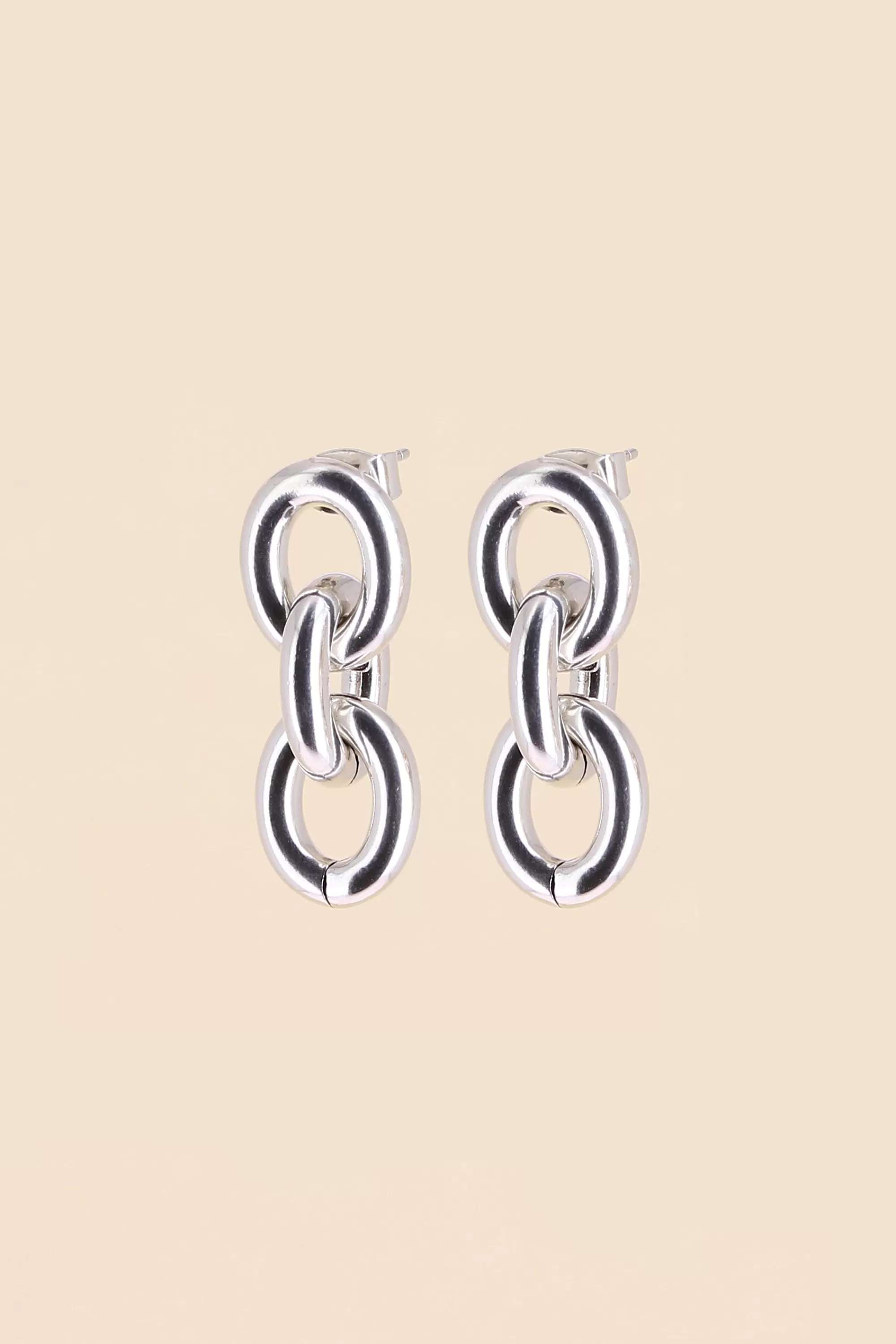 Philippe Audibert Boucles D'Oreilles Edmund Double Argente Flash Sale